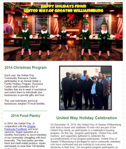 Holiday NEwsletter