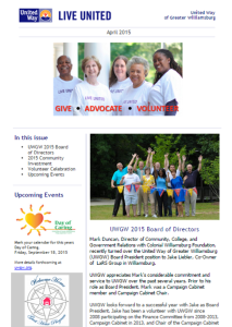 Spring newsletter cover