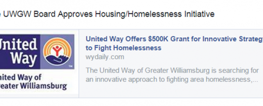 United Way Offers $500K Grant for Innovative Strategy to Fight Homelessness